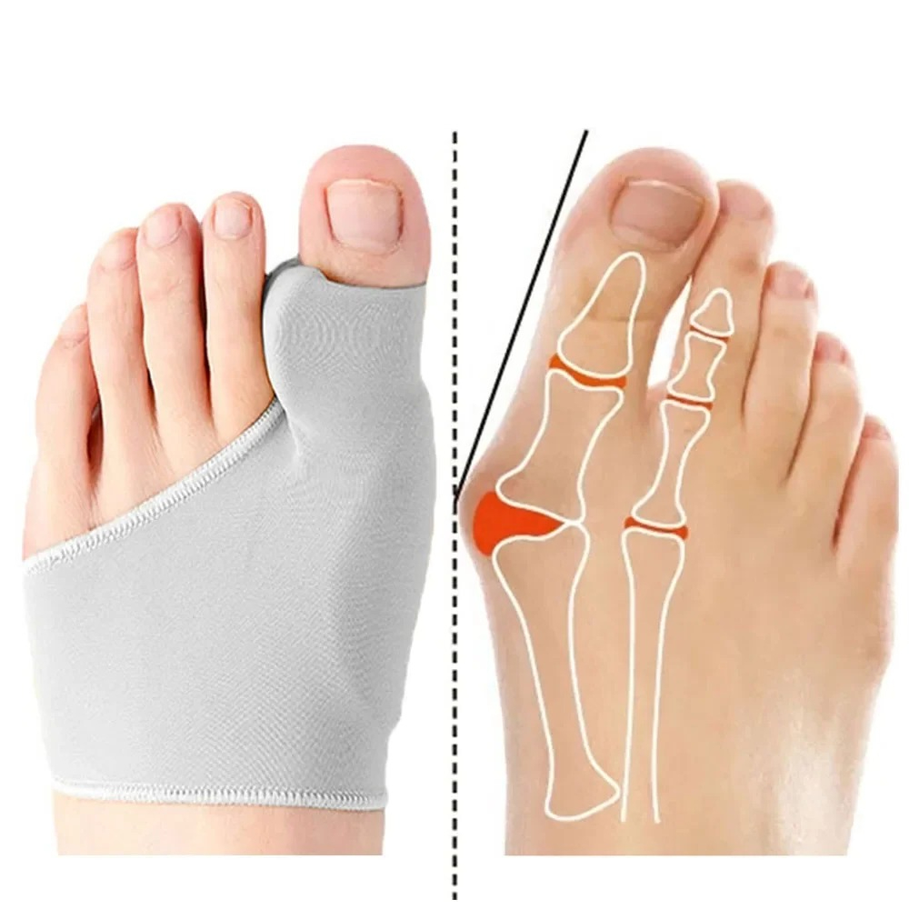 Ankle Brace Sock - 1/2Pair Toe Separator Alluce Valgo Borsite