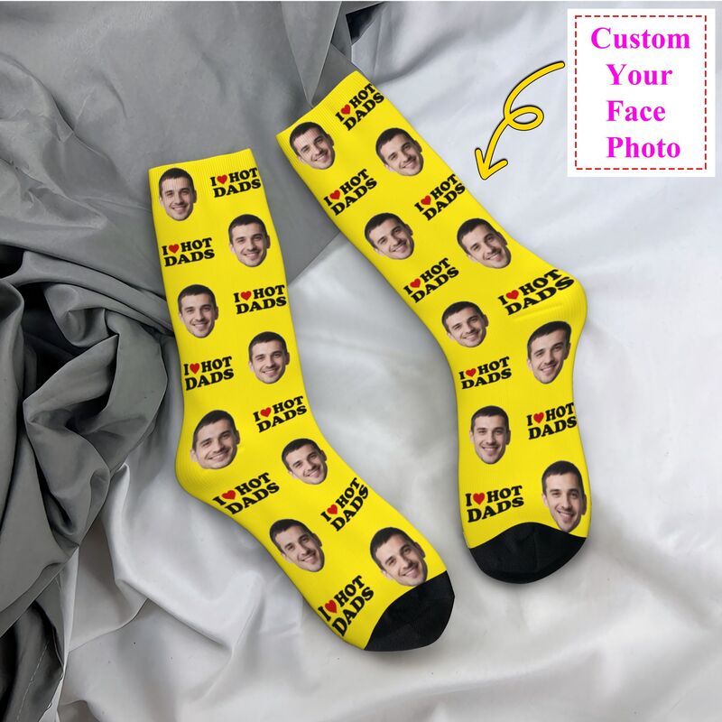 Dress Sock Men - Calzini eleganti personalizzati I Love Hot