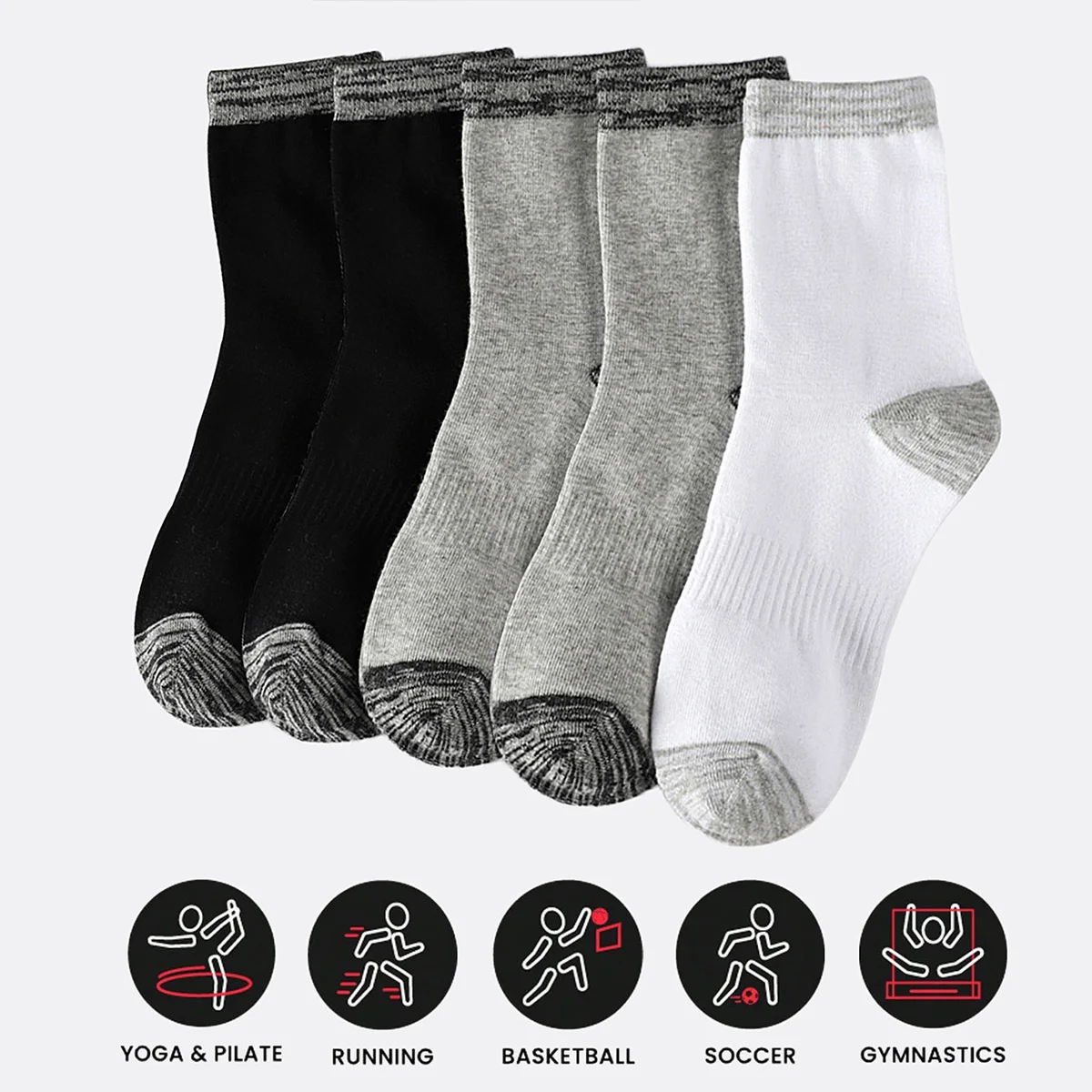 Athletic Sock Cushion - 1/5 Paia di Calzini Sportivi da