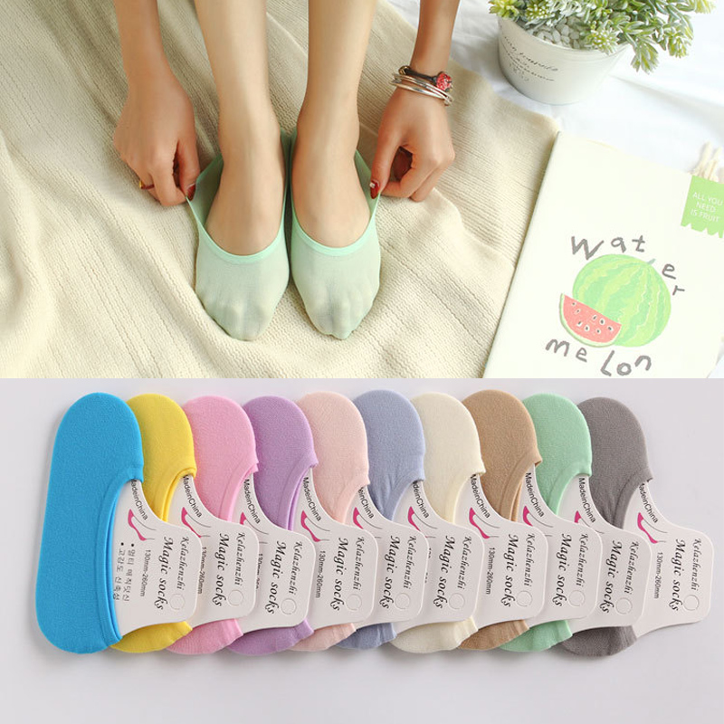 Invisibility Sock Loafer - Estate sottile colorato ragazza invisibile mocassini