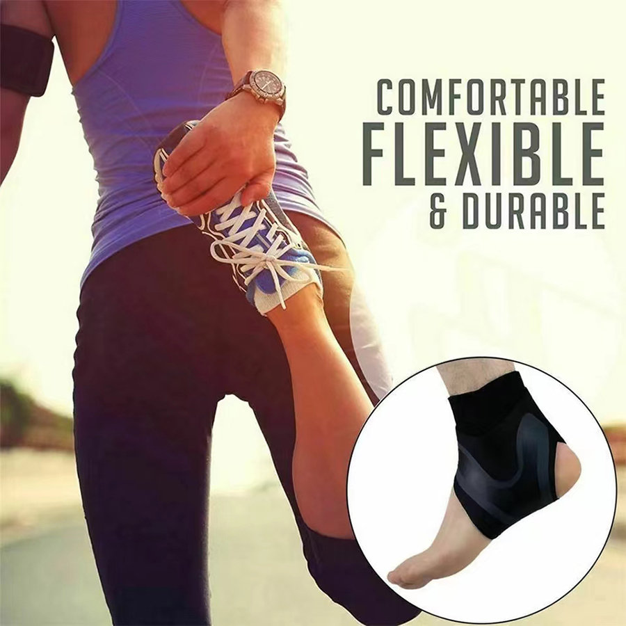 Ankle Brace Sock - Supporto per Caviglia Traspirante, Fascia Compressiva