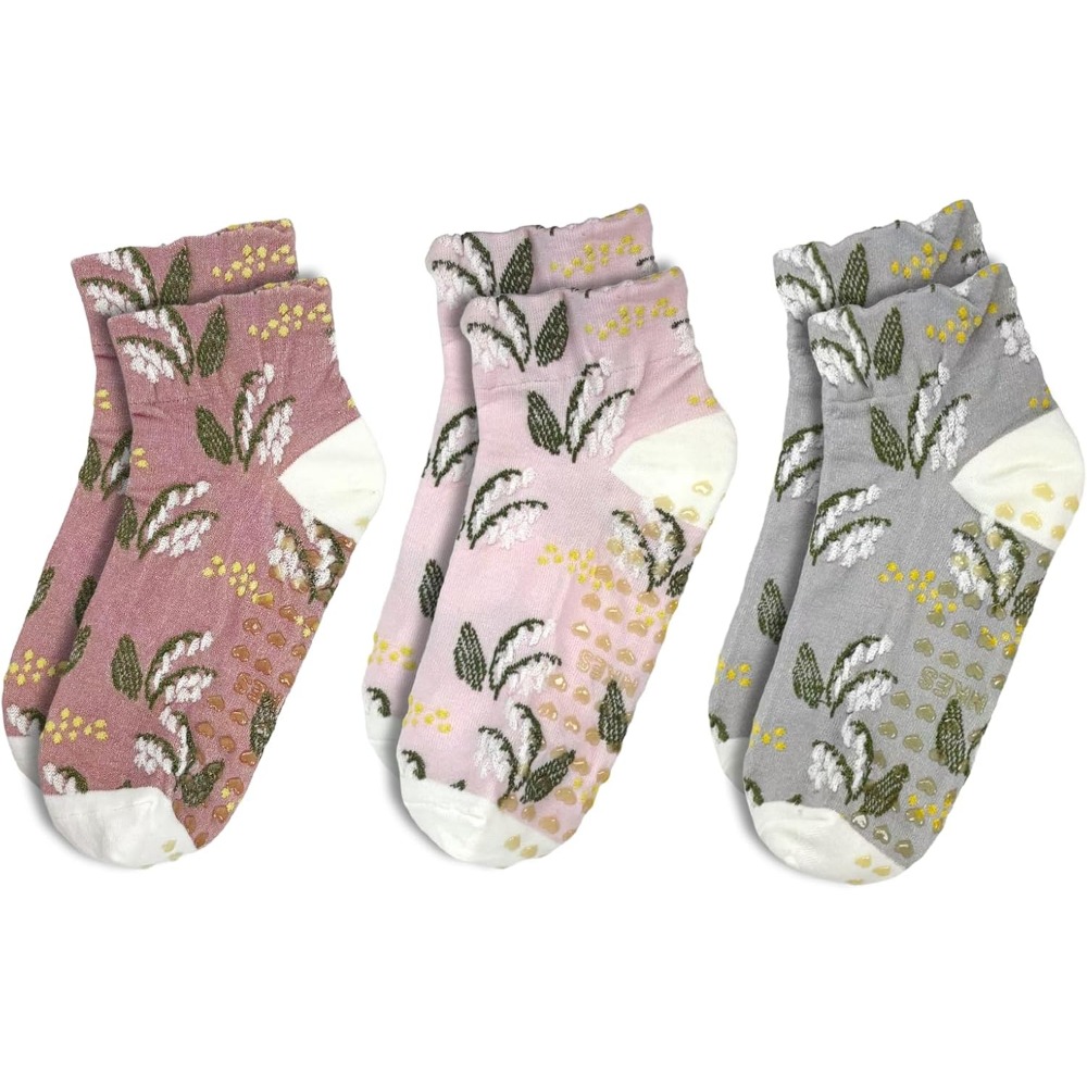 Grip Sock Yoga - Calzini da yoga in jacquard floreale