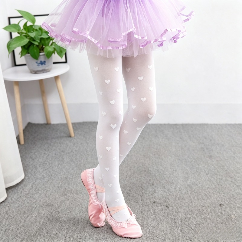 Tights Pantyhose Sheer - Collant da Balletto 10D con Fiocco