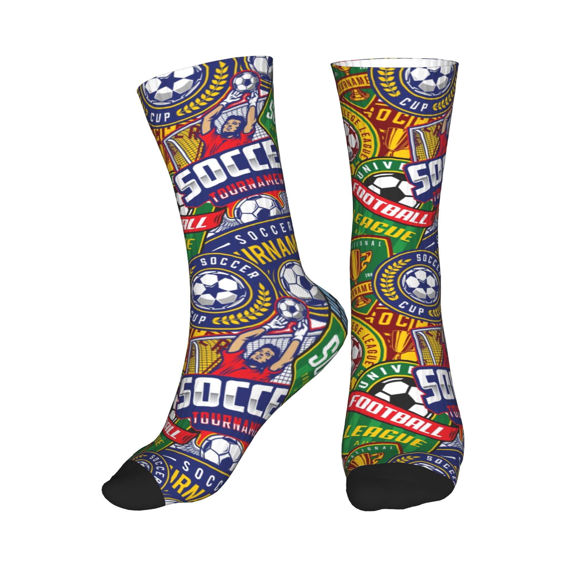Dress Sock Men - Calzini Sportivi Retrò con Stampa Senza