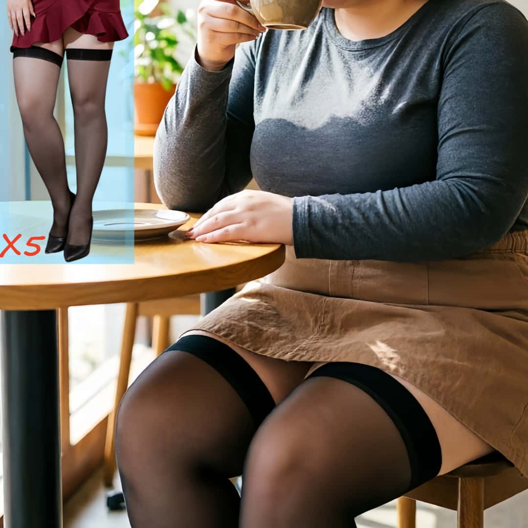 Thigh High Sock Stay Up - 5 paia di calze al ginocchio
