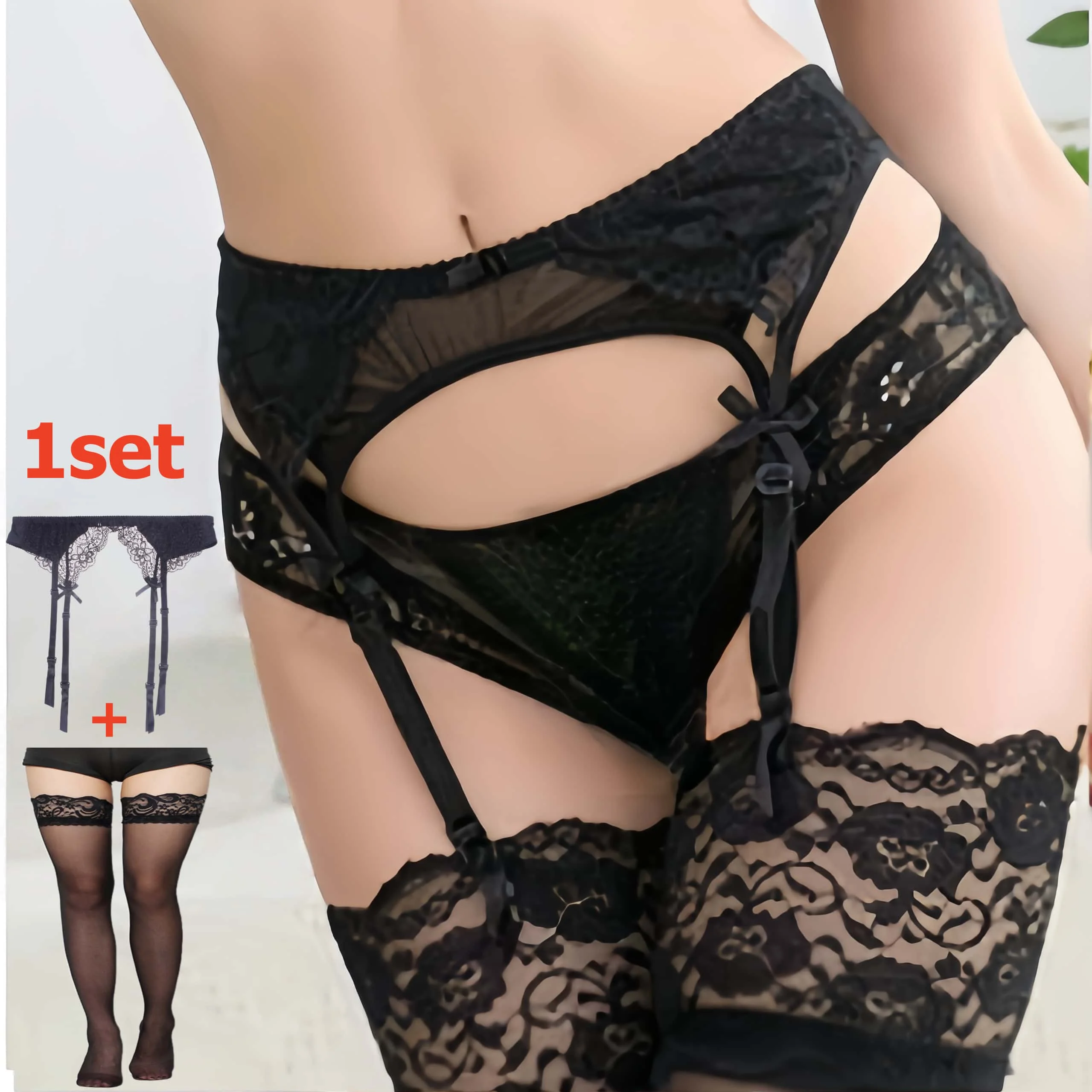 Tights Pantyhose Sheer - Set 2 Pezzi: Calze a Rete
