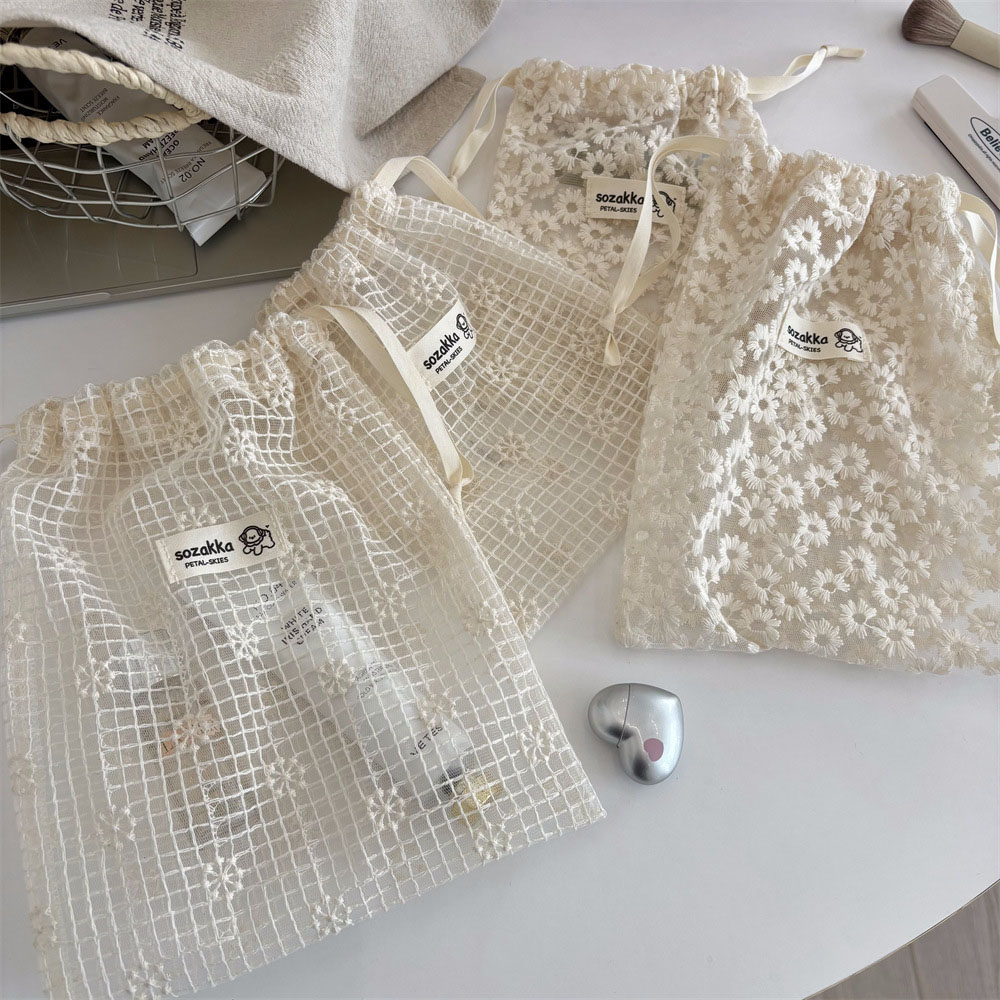 Sock Organizer Tray - Borsa per il Trucco in Pizzo
