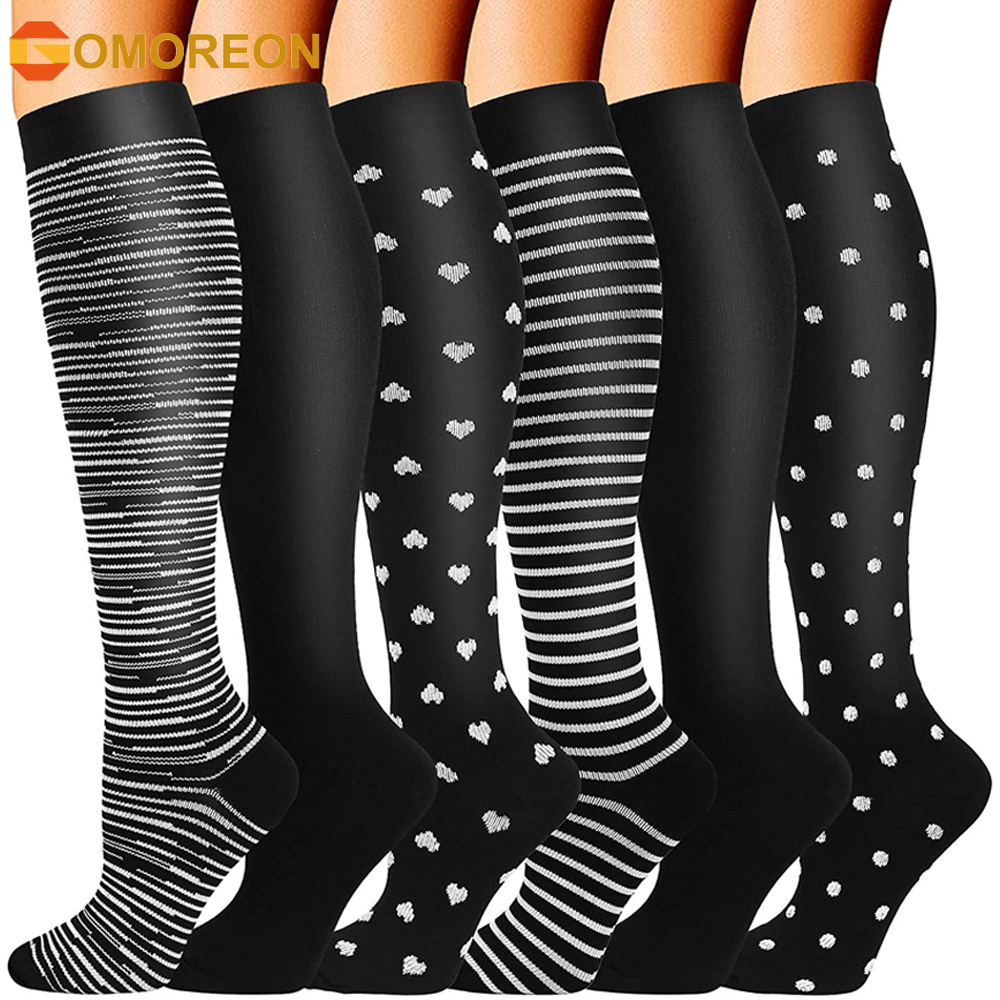 Compression Sock Medical - GOMOREON 6 paia di calzini a
