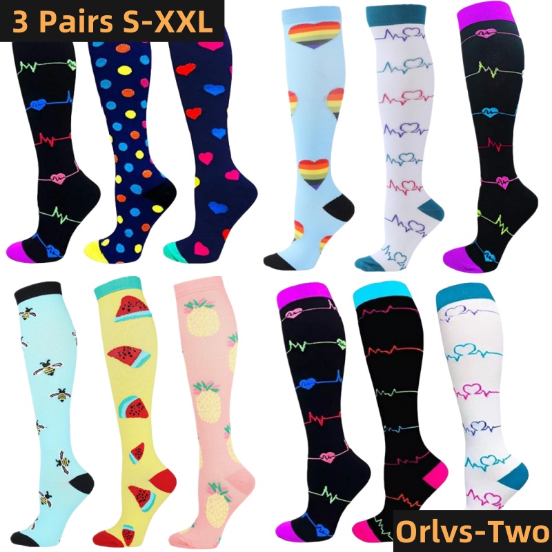 Compression Sock Medical - S-XXL 3 paia di calzini a