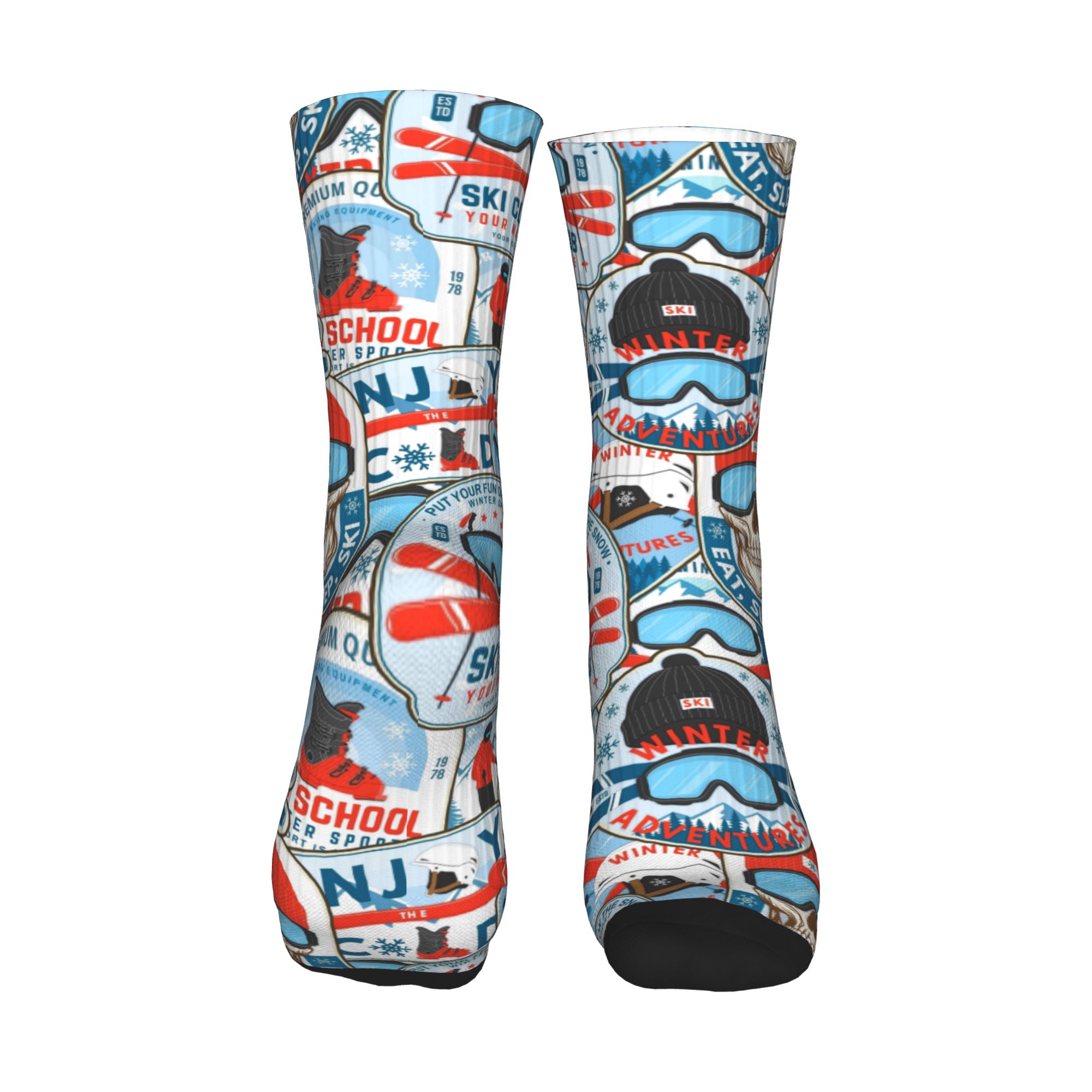 Calzini vintage rosso blu Ski  - Dress Sock Men recensione e prezzo