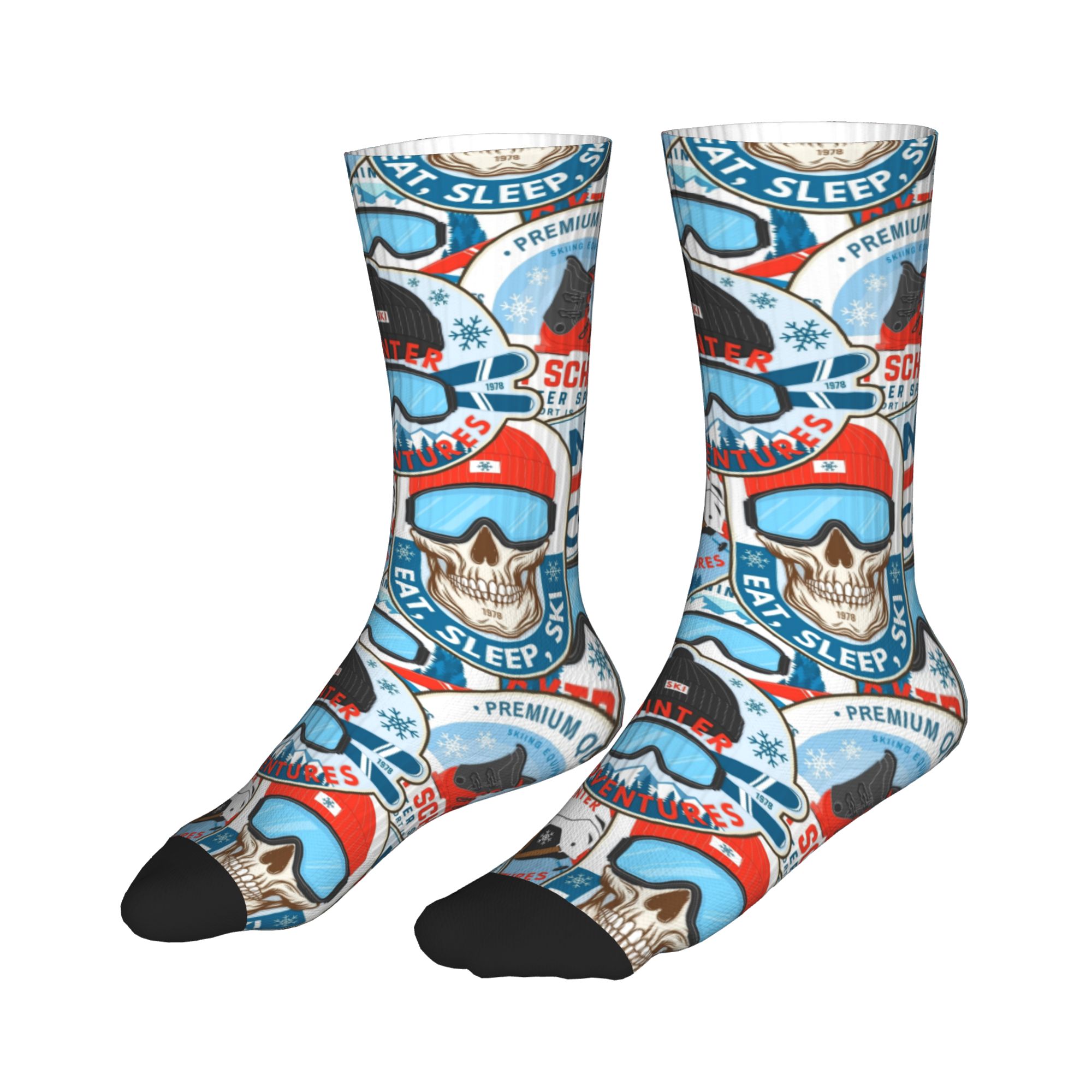 Calzini vintage rosso blu Ski  - Dress Sock Men recensione e prezzo