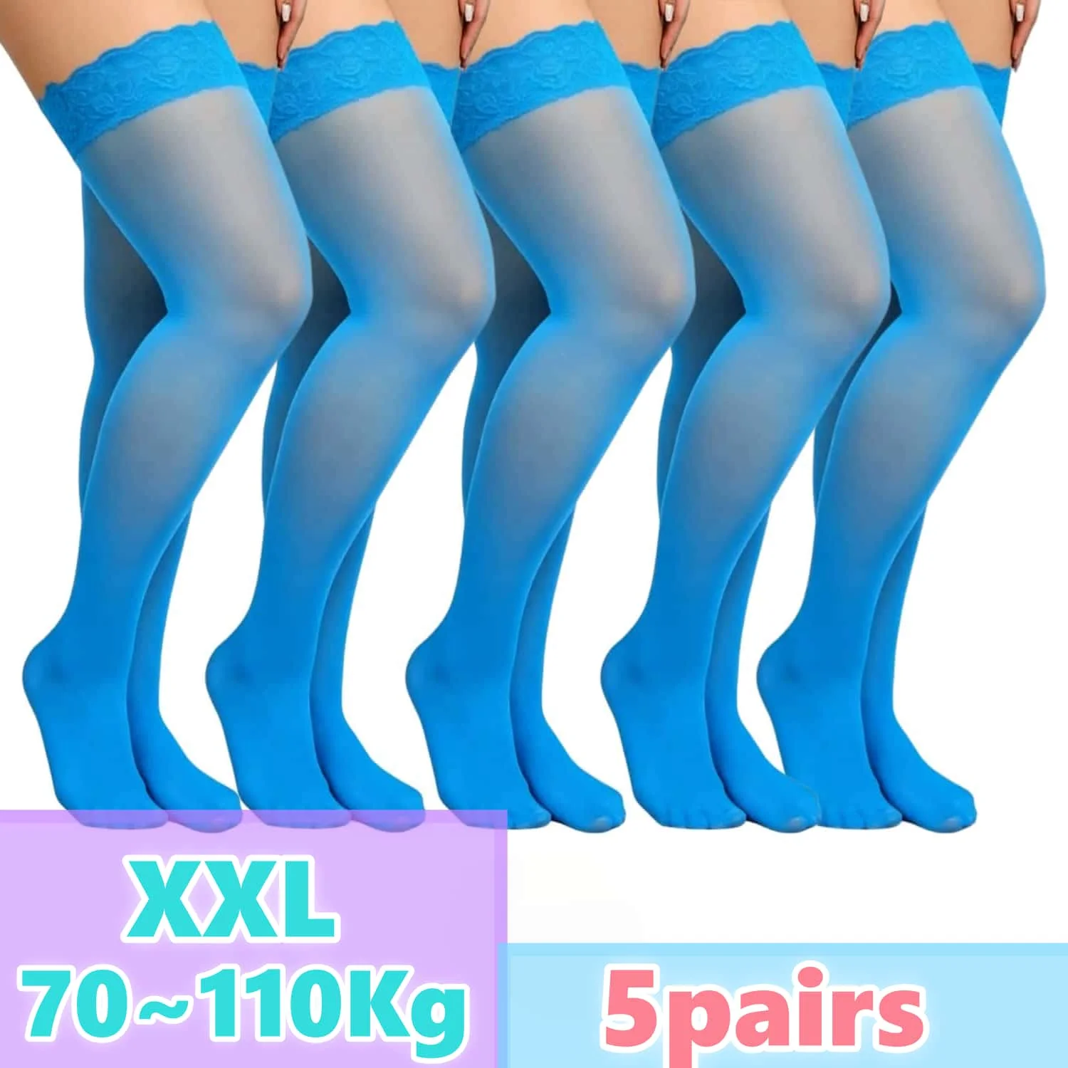 Calze al ginocchio in pizzo el - Thigh High Sock Stay Up recensione e prezzo
