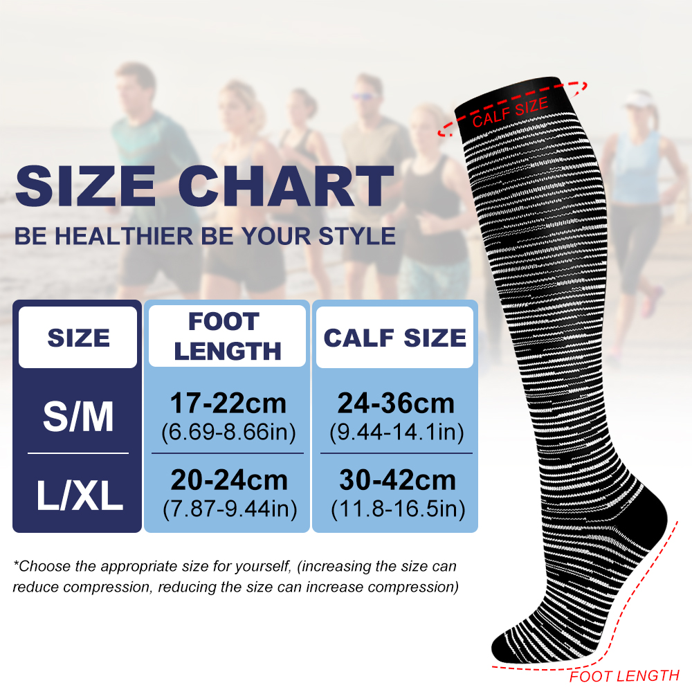 GOMOREON 6 paia di calzini a c - Compression Sock Medical recensione e prezzo